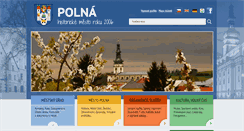 Desktop Screenshot of mesto-polna.cz